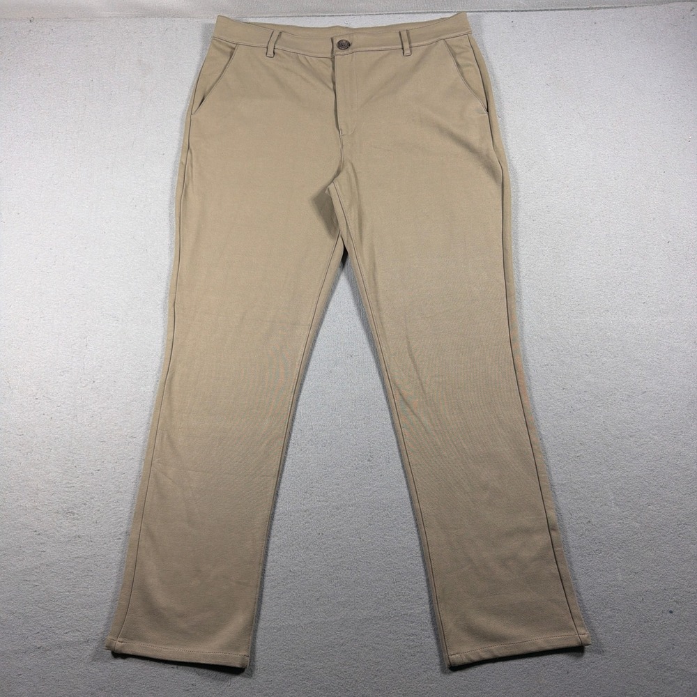 True Classic Chino Pants Men 36x30 Straight Leg Khaki Tan Business Casual NWOT